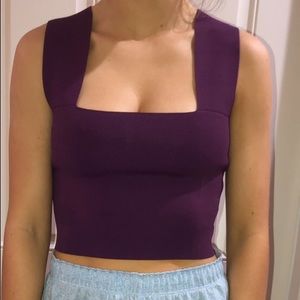 LF | Seek the Label dark purple sculpt top